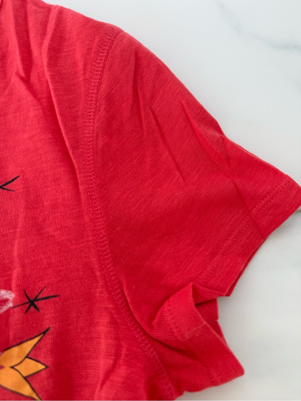 Desigual Red Short Sleeve Tee with Floral Medallion - Picture 8 of 14